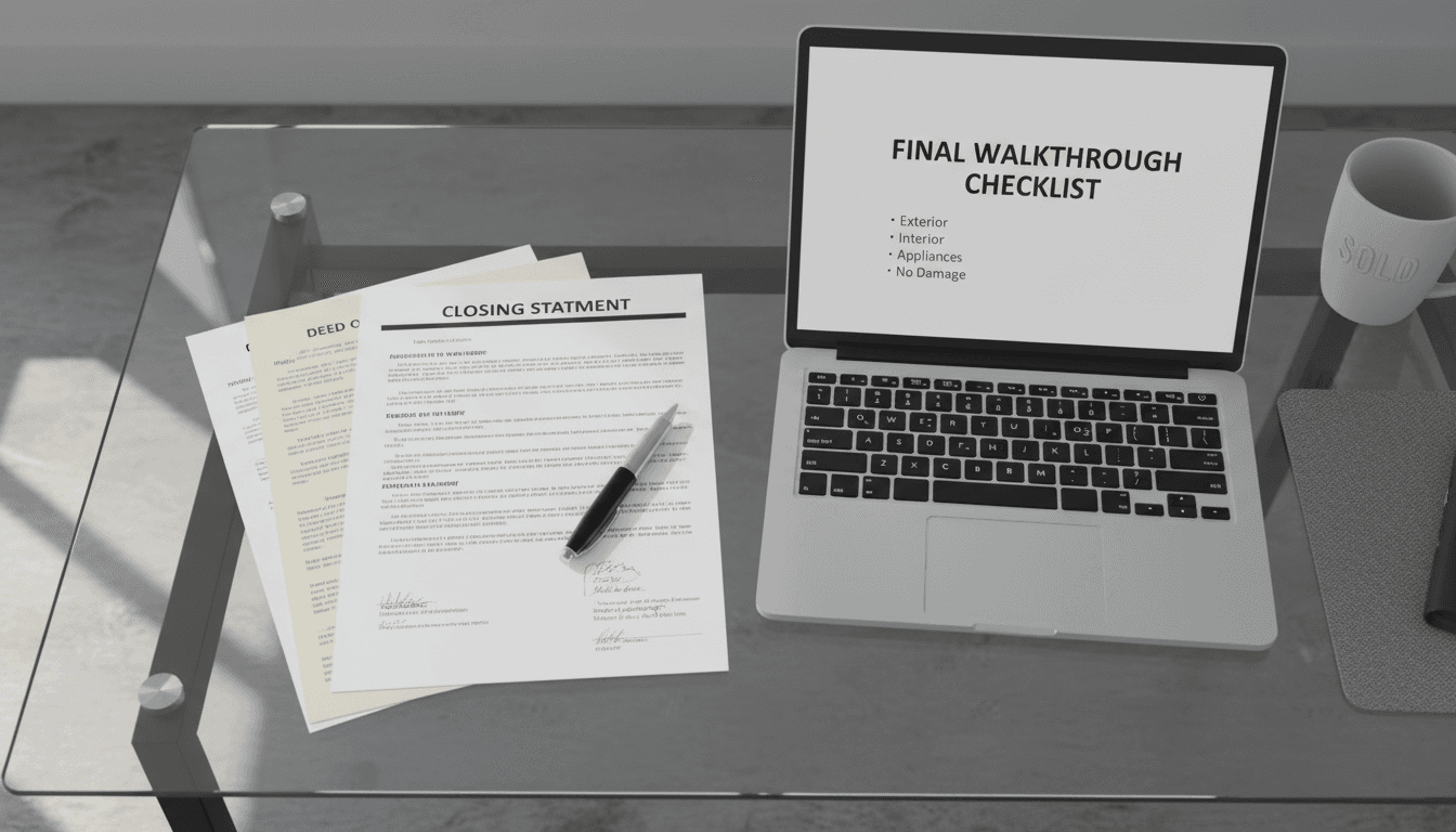 Organized real estate closing documents